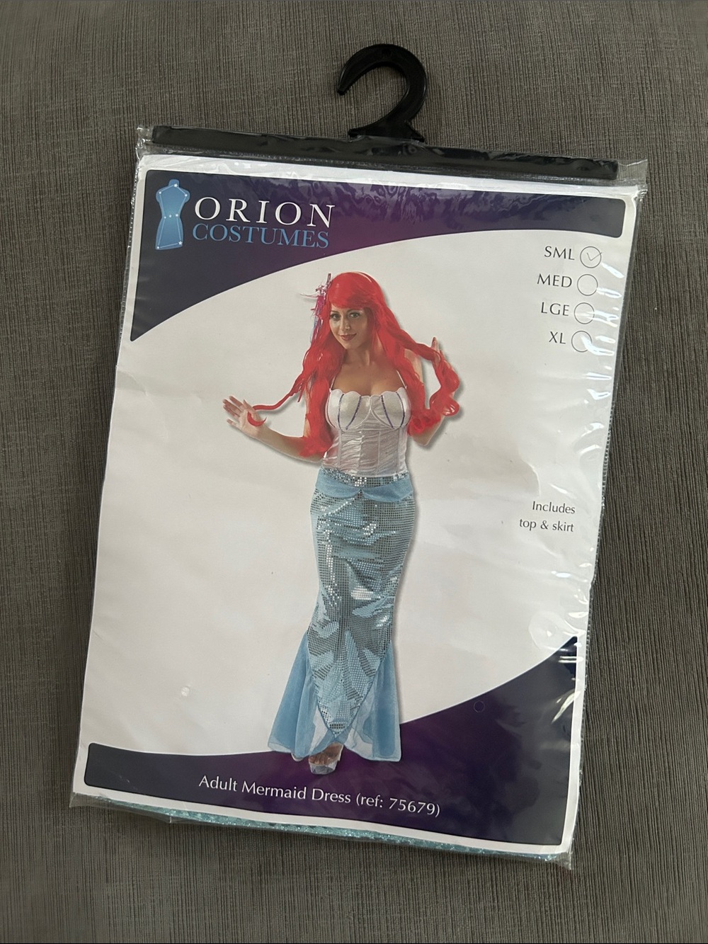 Mermaid Adult Costume 2-piece Size Small NWT - Picture 5 of 7